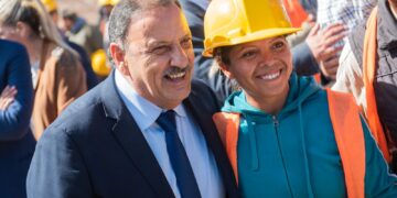 Quintela constató avances en la construcción del nuevo hospital de Chilecito