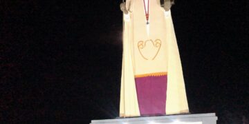 Finalizó obra de restauración e iluminación de la imagen de nuestro Santo Patrono San Nicolás de Bari 