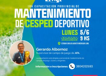Se dictará la 1ra capacitación provincial de mantenimiento de césped deportivo