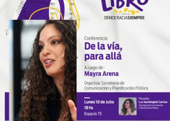 Mayra Arena se presentará en la Feria del Libro con “De la Vía, para allá”