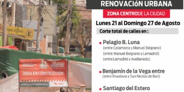 *Las calles Bazán y Bustos, Santiago del Estero y Pelagio B.