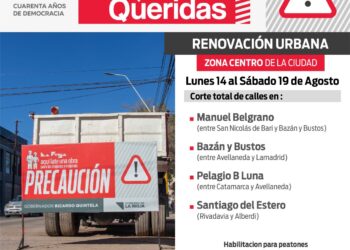 Informan sobre corte de calles