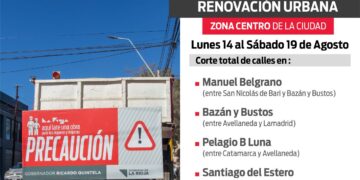 Informan sobre corte de calles