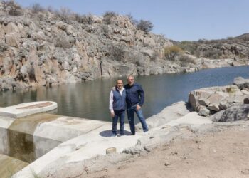 Inauguración del Espejo de agua en Totoral de Las Sierras