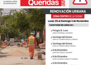 Informan cortes de calles por la ejecución de obras en el centro de la ciudad