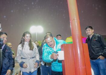 Quintela inauguró iluminación led que mejorará la seguridad en la zona del Parque de las Juventudes