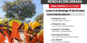 Por el avance de la obra de Renovación Urbana y Desagües Pluviales más calles fueron liberadas para la circulación vehicular