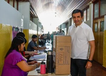 Votó el ministro de Educación Ariel Martínez