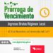 Prorrogan vencimiento Impuesto sobre los Ingresos Brutos Régimen Local