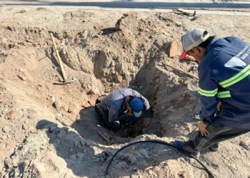 El gobierno provincial trabaja en Nonogasta para mejorar presiones entres barrios afectados