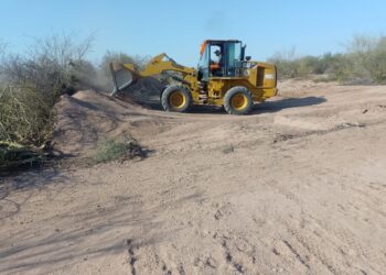 En San Blas de Los SaucesVialidad de la provincia trabaja en defensas de contención