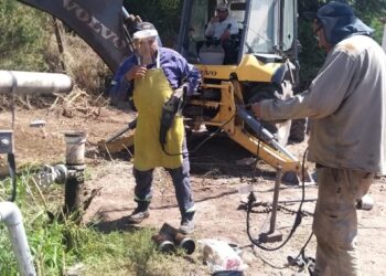 Avanzan obras de mejoras hídricas en San Blas de Los Sauces