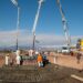 El Parque Eólico Arauco comenzó obras de hormigonado para instalación de nuevos aerogeneradores