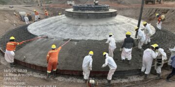 Ingeniería riojana en acción: Parque Eólico Arauco continúan las obras de hormigonado en PEA III etapa II