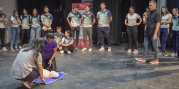 Capacitaron sobre primeros auxilios a personal municipal y de entidades deportivas