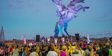 Celebraron el Día Mundial de la actividad física con una gran concurrencia en el Parque de las Juventudes