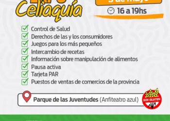 Este domingo realizarán la Expo Celiaquía en el Parque de las Juventudes