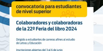 CONVOCATORIA PARA ESTUDIANTES DE NIVEL SUPERIOR PARA SER COLABORADORES EN LA FERIA DEL LIBRO