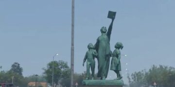 El gobierno provincial trabaja en el emplazamiento del monumento a Rosario Vera Peñaloza en el Parque de La Familia