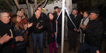 Se inauguró moderno sistema de iluminación de la calle Joaquín Víctor González para mayor seguridad de los vecinos