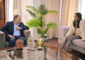 El Gobernador recibió a la tenista Camila Aguirre