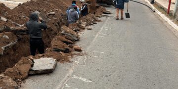 El gobierno provincial comenzó la renovación del cañerías en Sañogasta