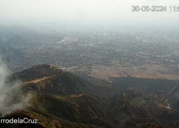 Informan situación del incendio en el Cerro de la Cruz ante la presencia de precipitación en la Ciudad