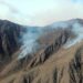 Continúa el combate contra el incendio en el cordón del Velasco