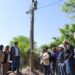 El gobernador Quintela inauguró una línea de electrificación en la zona rural de Ángel Vicente Peñaloza