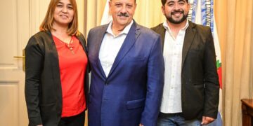 Quintela recibió a ediles de la Libertad Avanza de Felipe Varela que buscan crear un espacio para las juventudes del departamento