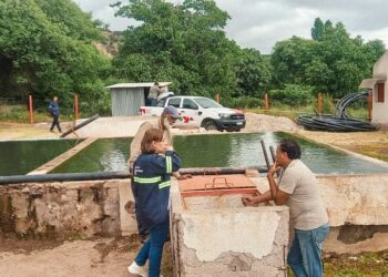 El Gobierno de la provincia trabaja para mejorar la distribución de agua de riego en Santo Domingo, departamento Famatina