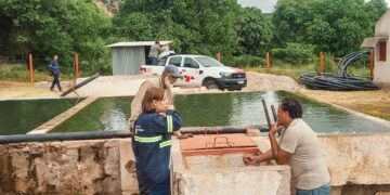 El Gobierno de la provincia trabaja para mejorar la distribución de agua de riego en Santo Domingo, departamento Famatina