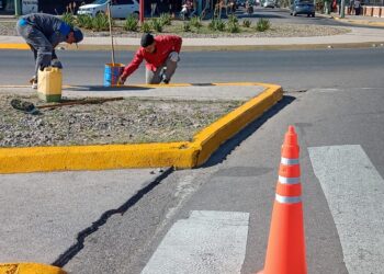 EN UN TRABAJO COORDINADO MUNICIPIO, PROVINCIA Y UNLAR SE TRABAJÓ CON EQUIPOS OPERATIVOS EN LA ZONA UNIVERSITARIA
