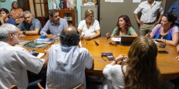 Autoridades provinciales se reunieron con el Obispo Dante Braida para informarle sobre la situación crítica del agua en toda la provincia