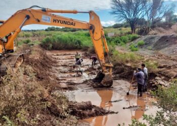 Avanzan los trabajos de mantenimiento en el sistema de drenes tras las crecidas