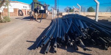 Avanzan las obras para mejorar el suministro de agua en la ciudad