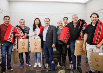 Con mirada federal, Quintela recibió a dirigentes sindicales nacionales
