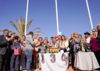 Quintela puso en valor en Patquía la importancia del trabajo conjunto entre el Gobierno provincial y los municipios