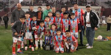 La Liga de Fútbol Infantil cerró a pura alegría y valores en el Estadio Mercado Luna