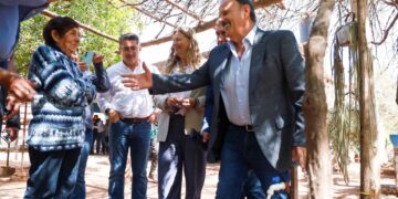 Quintela inauguró obras hídricas en San Blas de Los Sauces que garantizan el acceso al agua como derecho esencial