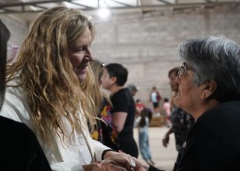 Gabriela Pedrali y Ricki Herrera recorrieron el departamento Rosario Vera Peñaloza para llevar sus propuestas y la esperanza a toda la comunidad