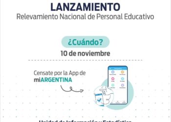 El 10 de noviembre inicia el Relevamiento Nacional de Personal Educativo, con participación obligatoria para docentes de todo el país