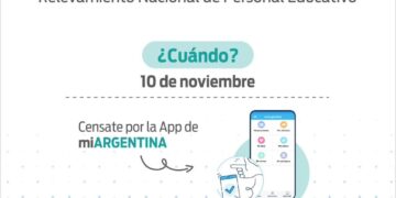 El 10 de noviembre inicia el Relevamiento Nacional de Personal Educativo, con participación obligatoria para docentes de todo el país