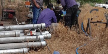 Ponen en funcionamiento una nueva perforación en Las Higuerillas, en Capital, para garantizar la distribución de agua potable