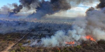 Continúan las tareas en incendio de la zona Sur mientras que en zona Norte ya fue contenido