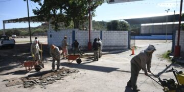 Avanzan en Tama las obras acordadas entre el gobernador Quintela y el intendente