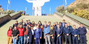 QUINTELA SUPERVISÓ LA PUESTA EN VALOR DEL CRISTO DE PORTEZUELO EN CHILECITO