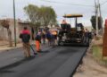 Rioja Vial avanza con la etapa final de la repavimentación del barrio Argentino
