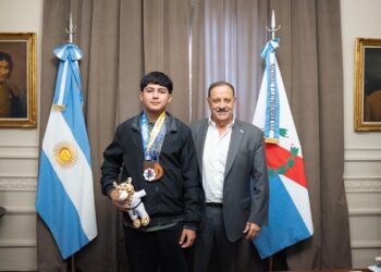 QUINTELA RECIBIÓ A BRIAN GRIBAUDO, EL JOVEN JUDOCA RIOJANO CAMPEÓN SUDAMERICANO